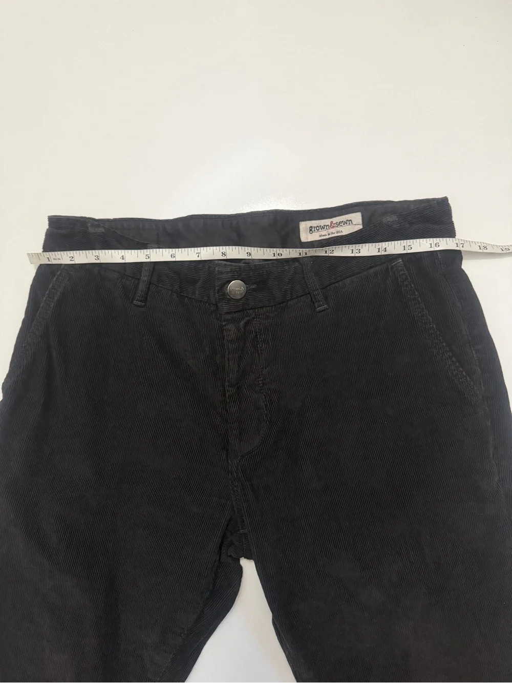 Grown & Sewn The Independent Men’s Corduroy Slim Pants Size 33 Espresso